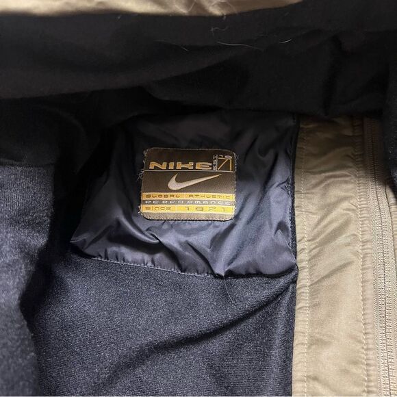 Vintage Nike Global Athletic Jacket Men Size XXL Green Zip Insulate Lined Winter - Picture 8 of 10